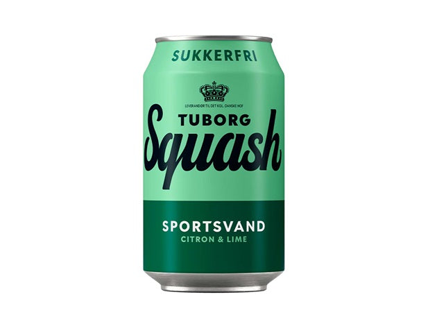 Tuborg Squash Sportsvand Sukkerfri 33 cl, 24 stk (kopi)
