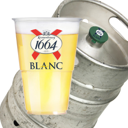 Kronenbourg 1664 Blanc – 20 liter fadøl med "A" kobling
