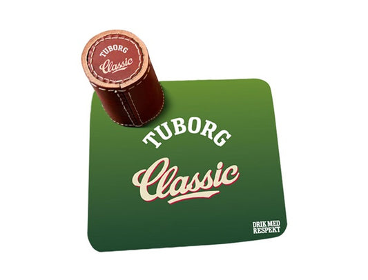 Tuborg Classic raflebæger med terninger