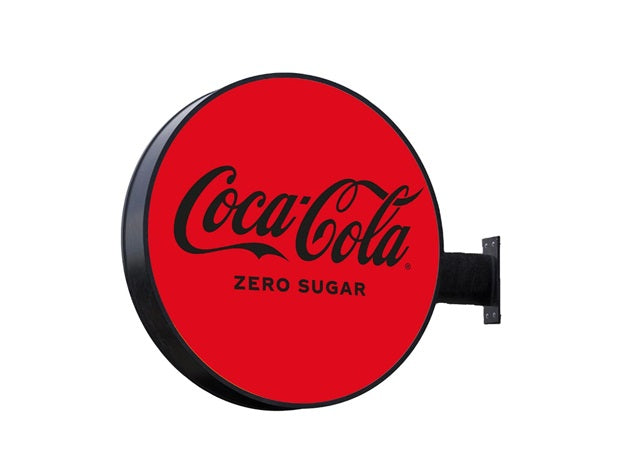 Coca-Cola Zero udendørs lysskilt LED
