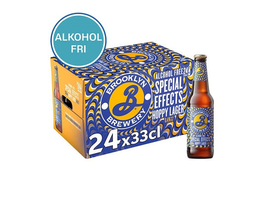 Brooklyn Special Effects Hoppy Lager (Alkoholfri) 33 cl flaske, 24 stk