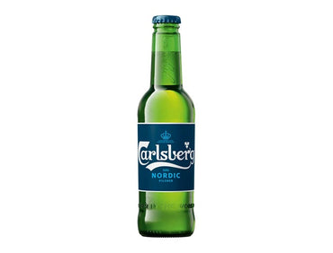 Carlsberg Nordic Pilsner 0,0 33 cl flaske, 24 stk