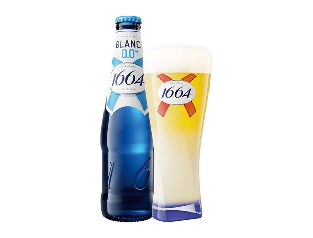 1664 Blanc 0.0 33 cl flaske, 24 stk,