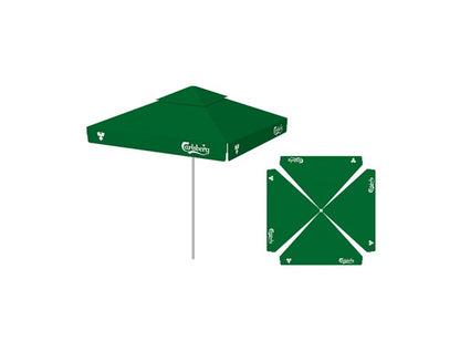 Carlsberg parasol 3x3m - grøn