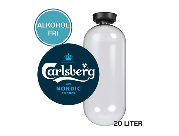 Carlsberg Nordic alkoholfri pilsner - 20 liter