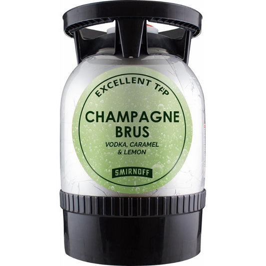 Champagnebrus – 12 liter fadølsfustage med "S" kobling.